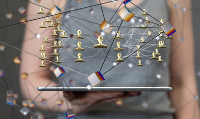 team hierarchy connection group digital