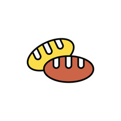 Bakery icon design with white background stock illustration