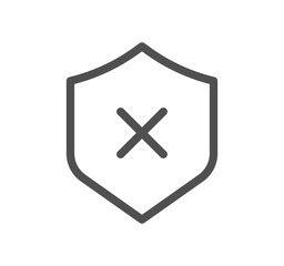 Reject related icon outline and linear vector.	
