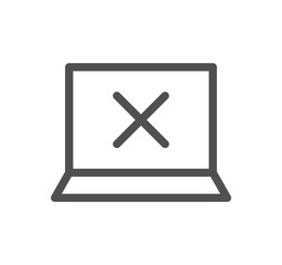 Obraz premium Reject related icon outline and linear vector. 