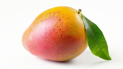 Mango with clipping path on white background