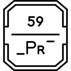 Praseodymium Icon
