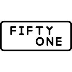 Fifty One Icon