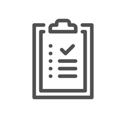 Approve related icon outline and linear vector.	
