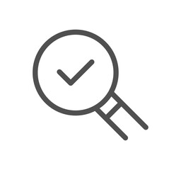 Approve related icon outline and linear vector.	
