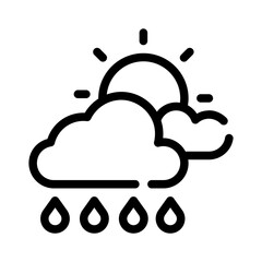 drizzle line icon