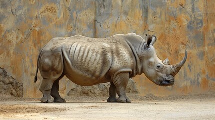 Obraz premium Picture of a rhino. World Rhino Day.