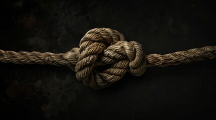 The rope is tied into a dead knot. . World Suicide Prevention Day.