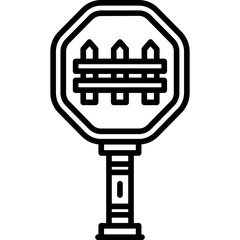 Railroad Crossing Sign Icon