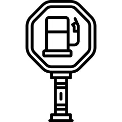 Gas Station Sign Icon