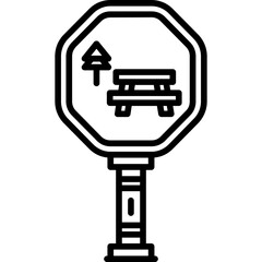 Picnic Area Sign Icon