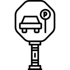 Residential Parking Only Sign Icon