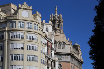 Monumental buildings in Valencia, Spain