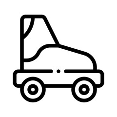 Roller Skates line icon