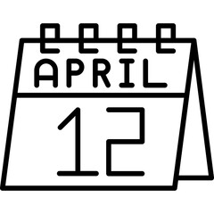 April 12 Icon