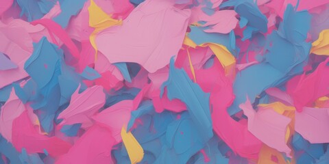 Abstract Surreal Colorful Disco Oil Painting Background