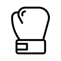 boxing gloves line icon