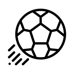 Obraz premium football line icon