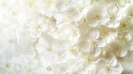 White Flowers Background