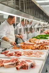 Butchering Prime Cuts in a Modern Kitchen