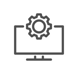 Setting and controls related icon outline and linear vector.	
