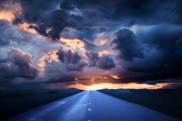 road, asphalt, beautiful, Images related to travel and adventure in unexplored lands, The path passes through beautiful landscapes