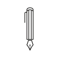 Pen Tool Icon Vector Illustration Flat Design