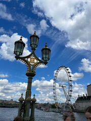 London Eye view from bridge