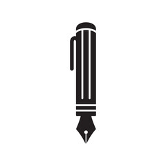 Pen Tool Icon Vector Illustration Flat Design