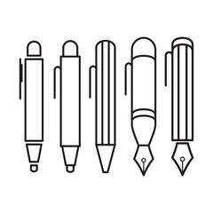 Pen Tool Icon Vector Illustration Flat Design