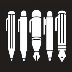 Pen Tool Icon Vector Illustration Flat Design