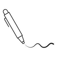 Pen Tool Icon Vector Illustration Flat Design
