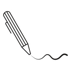 Pen Tool Icon Vector Illustration Flat Design