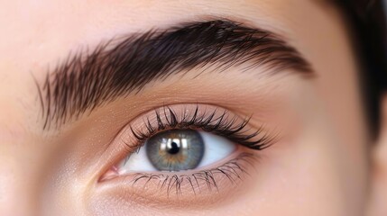 Obraz premium Stylish eyebrow shaping gel, perfect eyebrows, enhances brow shape and fullness