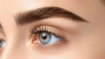 Obraz premium Stylish eyebrow shaping gel, perfect eyebrows, enhances brow shape and fullness