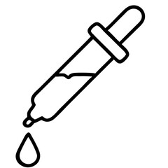 medical dropper, vector icon, black and white, medical tool symbol, International Nurses Day, World Health Day, Doctor's Day, World Family Doctor Day
