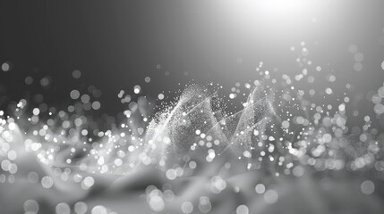Particles abstract white. event business. clean bright glitter. concert openers. medical background. Luxury background