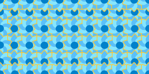 seamless floral pattern in color. This is a vector illustration of repeating flowers. Design for decorative, wallpaper, shirts, clothing, tablecloths, blankets, wrapping, textures, textiles