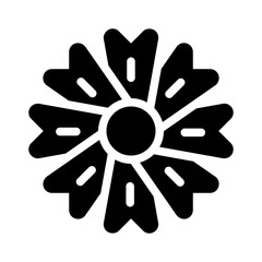 flower glyph icon