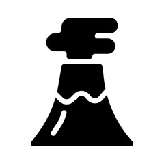 volcano glyph icon