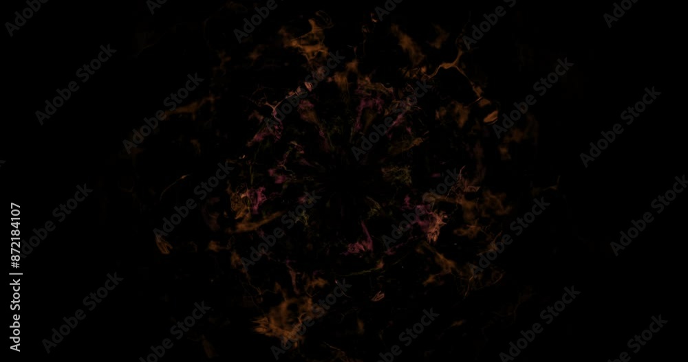Aufkleber star, supernova and explosion with light on black background for expansion, sparkle and dust in spac