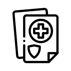 Obraz premium health line icon