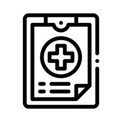 Obraz premium medical chart line icon