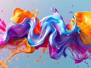 Enchanting abstract colorful visuals for product marketing