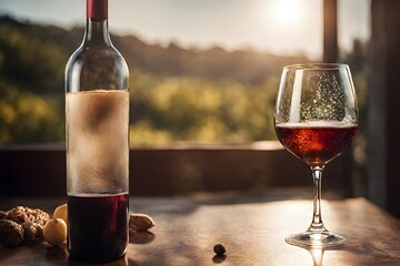 Close-Up Shot of Red Wine in Elegant Glass