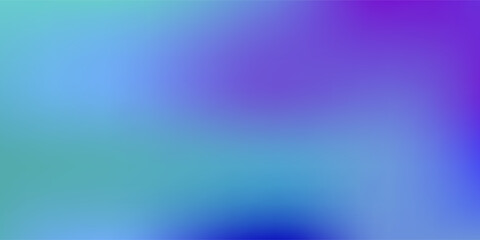 Blue, purple, green gradient. Soft pastel color gradient. Holographic blurred abstract background.