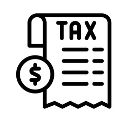 tax line icon