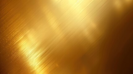 Glossy golden background with smooth texture and shining gradients.