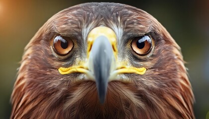 The camera captures a detailed shot of an eagles face as it looks directly into the lens, showcasing its powerful gaze and features