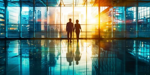 Colleagues exploring potential synergies for a joint business endeavor.